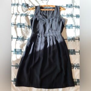 Madewell silk little black dress size 0